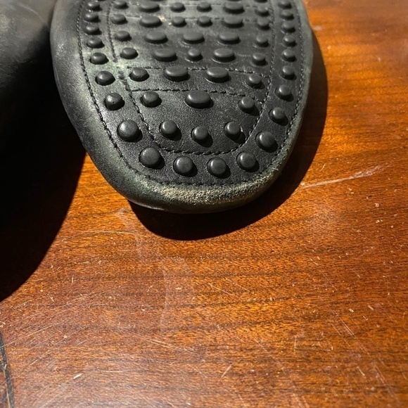 Tod’s Black Leather Flat Mules Size 10 SOLD AS IS - Picture 10 of 11
